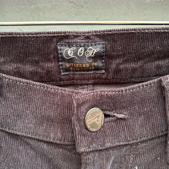 Citizens of Humanity black Amber mid rise bootcut cords, size 27 - Picture 7 of 11